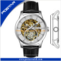 OEM Skeleton Automatic Watch with Genuine Leather Band